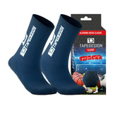TAPEDESIGN Allround Classic Crew Soccer Grip Sock - Navy