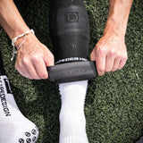 TAPEDESIGN Allround Classic Crew Soccer Grip Sock - White