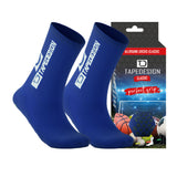 TAPEDESIGN Allround Classic Crew Soccer Grip Sock - Blue