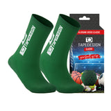 TAPEDESIGN Allround Classic Crew Soccer Grip Sock - Green
