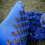 TAPEDESIGN Allround Classic Crew Soccer Grip Sock - Blue