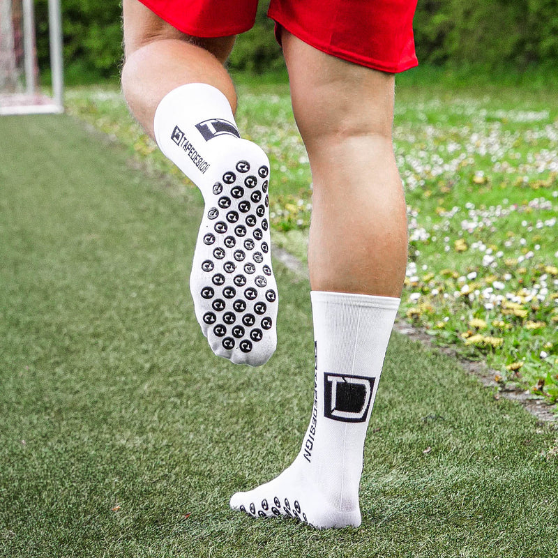 TAPEDESIGN Allround Classic Crew Soccer Grip Sock - White – PASTE Sports  Inc.
