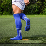 TAPEDESIGN Allround Classic Crew Soccer Grip Sock - Blue