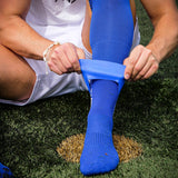 TAPEDESIGN Allround Classic Crew Soccer Grip Sock - Blue