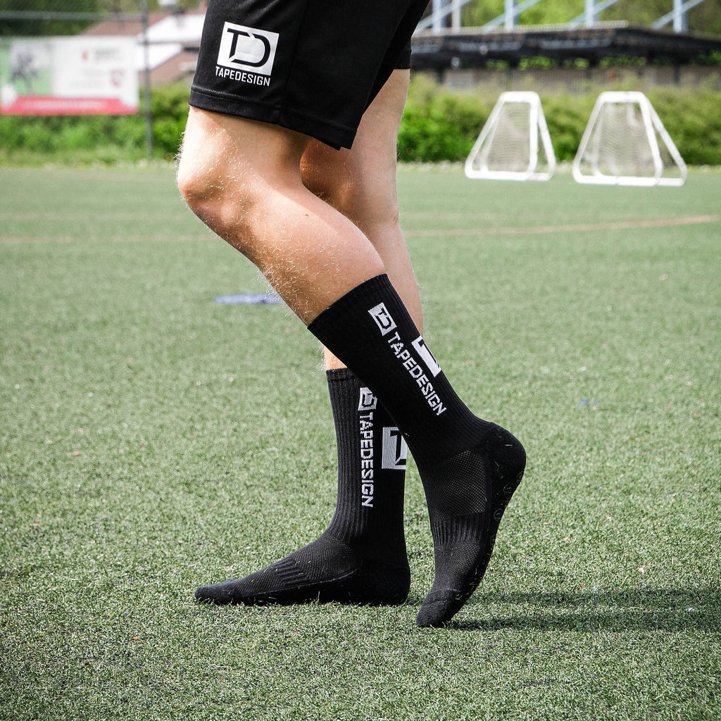 TAPEDESIGN Allround Classic Crew Soccer Grip Sock - Black – PASTE Sports  Inc.